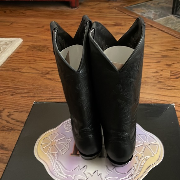 Pecos Bill LADIES Black Boots- SZ 9- NIB - Picture 7 of 10